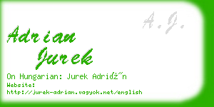 adrian jurek business card